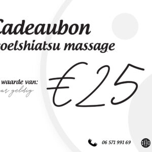 Cadeaubon StoelShiatsu massage.
